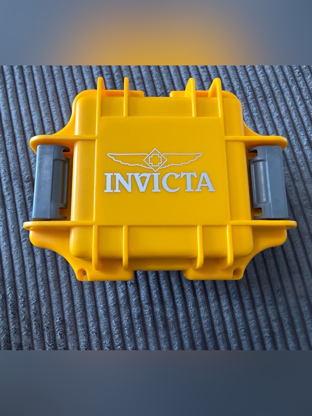 Invicta Yellow Hard Shell Watch Case Only